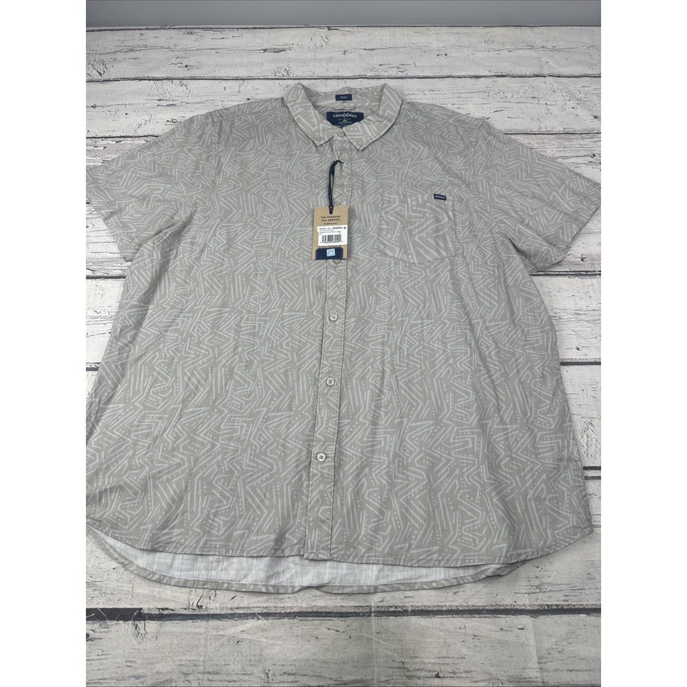 NWT Chubbies No Such Thing Resort Weave Friday S/S Button-Up Shirt 2XL